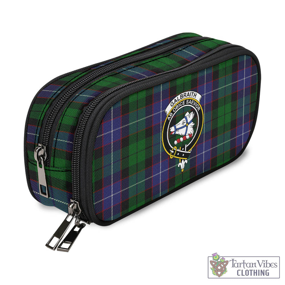 Tartan Vibes Clothing Galbraith Tartan Pen and Pencil Case with Family Crest