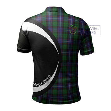 Galbraith Tartan Men's Polo Shirt with Family Crest Circle Style - Tartan Vibes Clothing