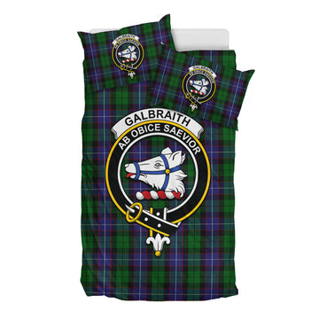 Galbraith Tartan Bedding Set with Family Crest