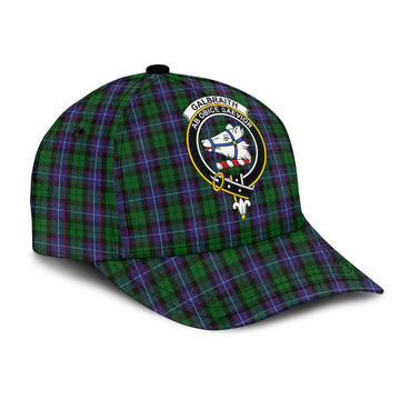 Galbraith Tartan Classic Cap with Family Crest