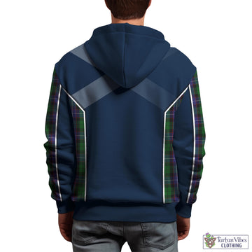 Galbraith Tartan Hoodie with Family Crest and Scottish Thistle Vibes Sport Style