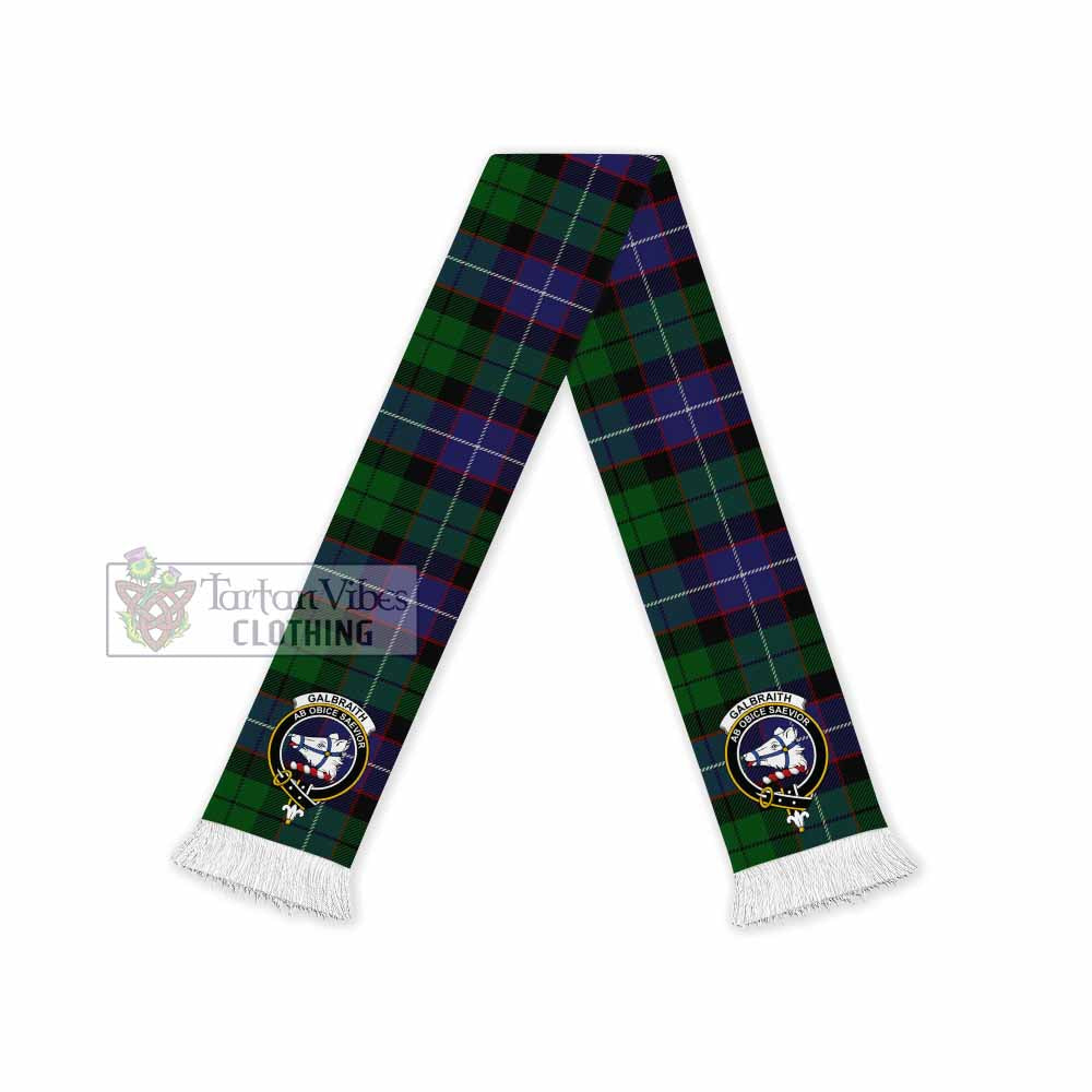 Tartan Vibes Clothing Galbraith Tartan Ruffneck Scarf with Family Crest