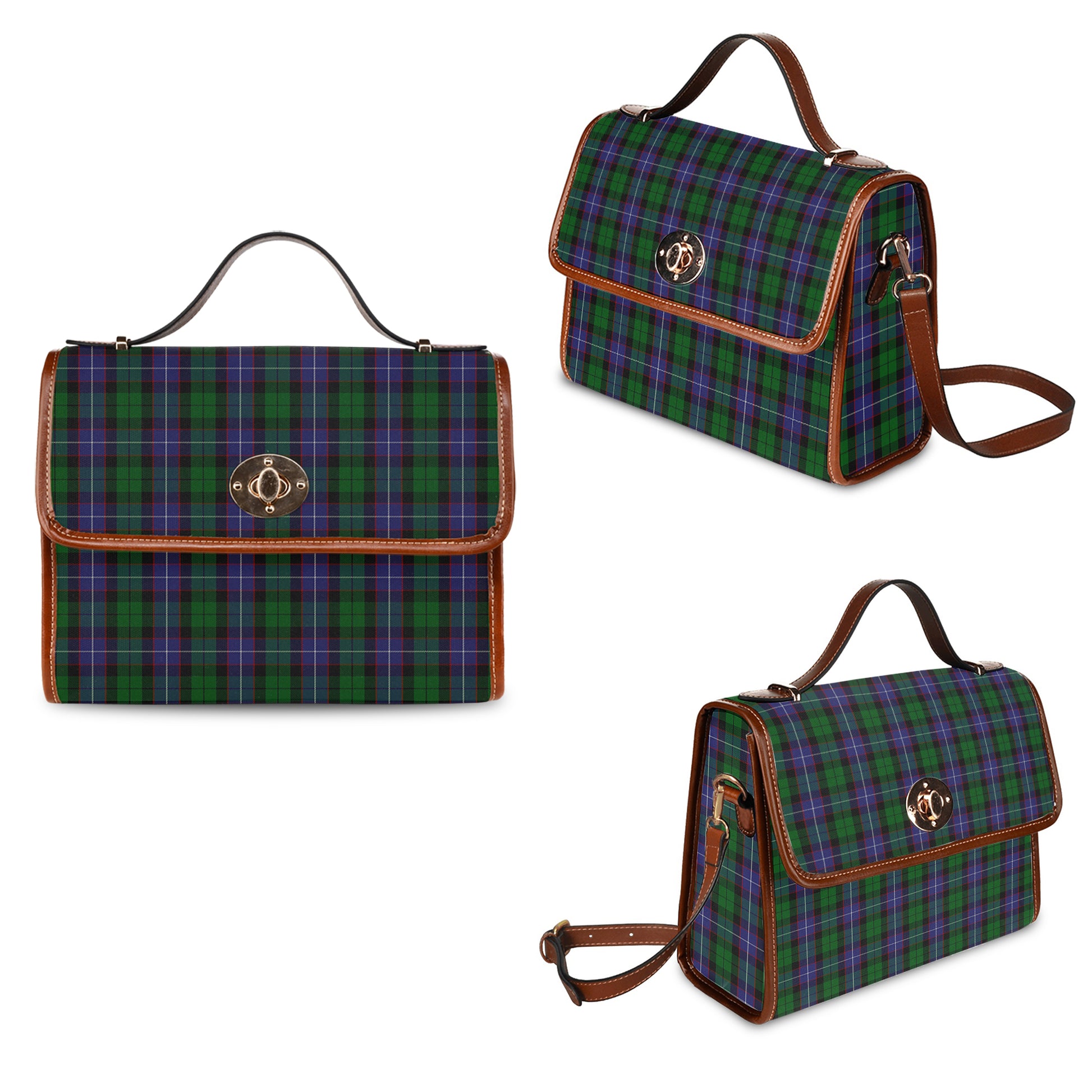 galbraith-tartan-leather-strap-waterproof-canvas-bag