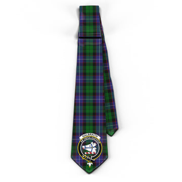 Galbraith Tartan Classic Necktie with Family Crest