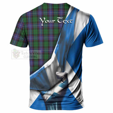 Tartan Vibes Clothing Galbraith Tartan T-Shirt with Family Crest Scotland Patriotic Style