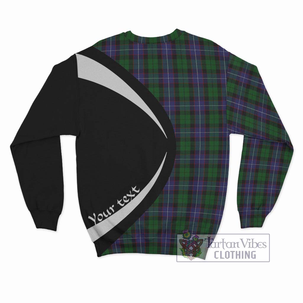 Galbraith Tartan Sweatshirt with Family Crest Circle Style - Tartan Vibes Clothing