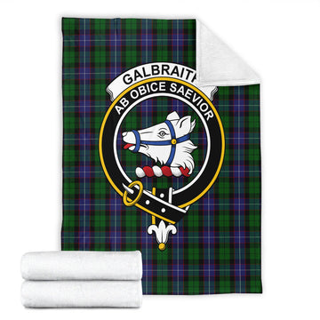 Galbraith Tartan Blanket with Family Crest