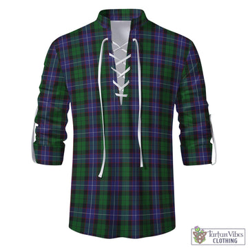 Tartan Vibes Clothing Galbraith Tartan Men's Scottish Traditional Jacobite Ghillie Kilt Shirt