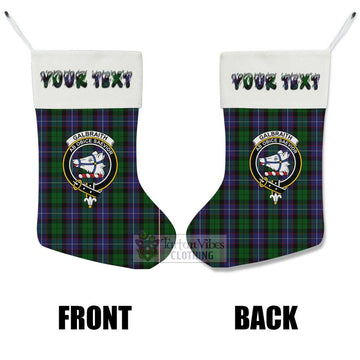 Galbraith Tartan Family Crest Christmas Stocking with Personalized Text