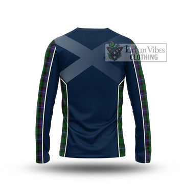 Galbraith Tartan Long Sleeve T-Shirt with Family Crest and Lion Rampant Vibes Sport Style - Tartan Vibes Clothing