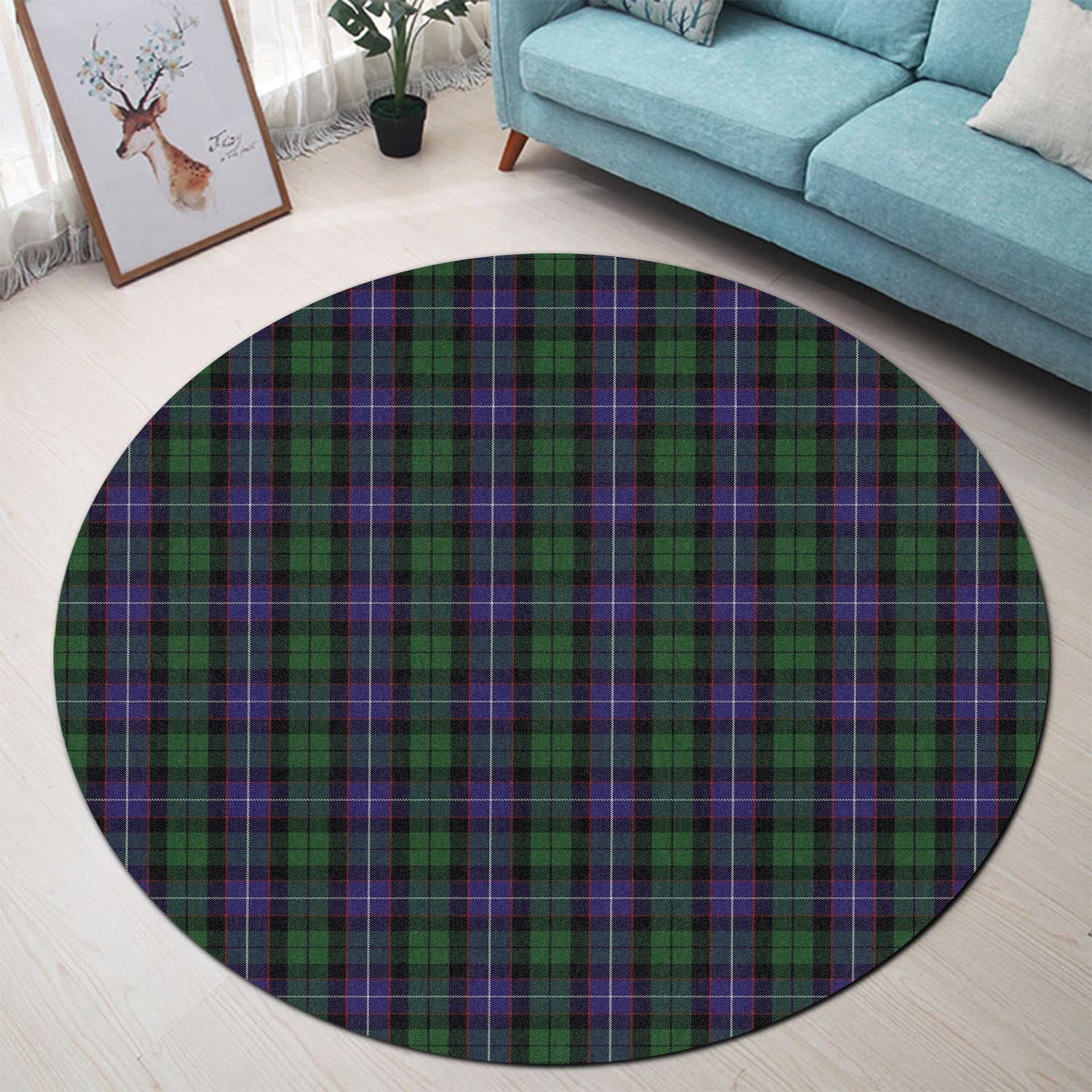 galbraith-tartan-round-rug