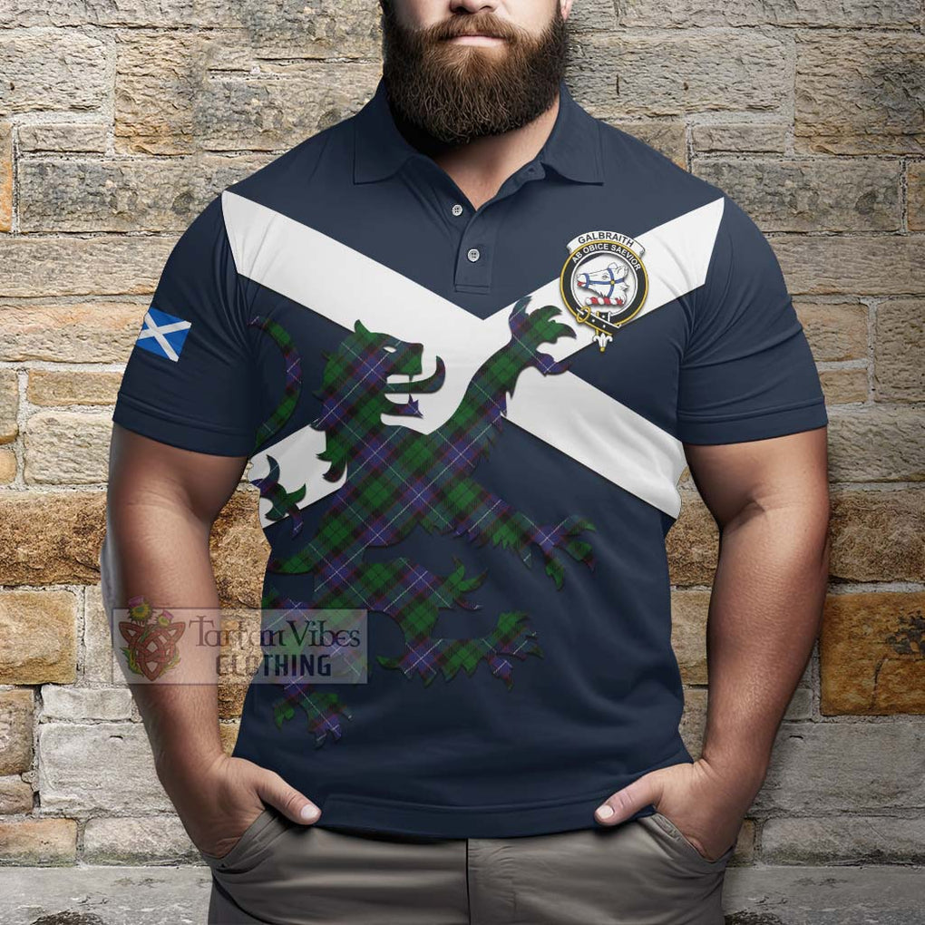 Tartan Vibes Clothing Galbraith Tartan Lion Rampant Polo Shirt – Proudly Display Your Heritage with Alba Gu Brath and Clan Name
