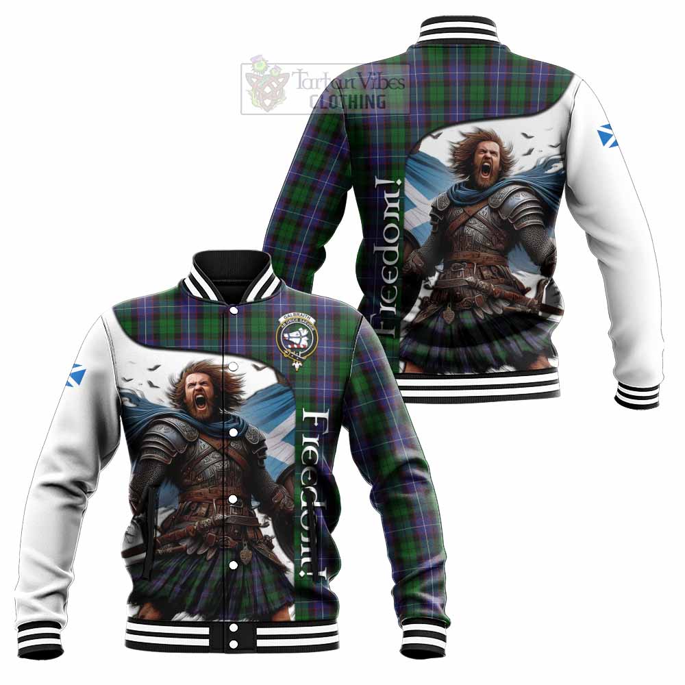 Tartan Vibes Clothing Galbraith Crest Tartan Baseball Jacket Inspired by the Freedom of Scottish Warrior