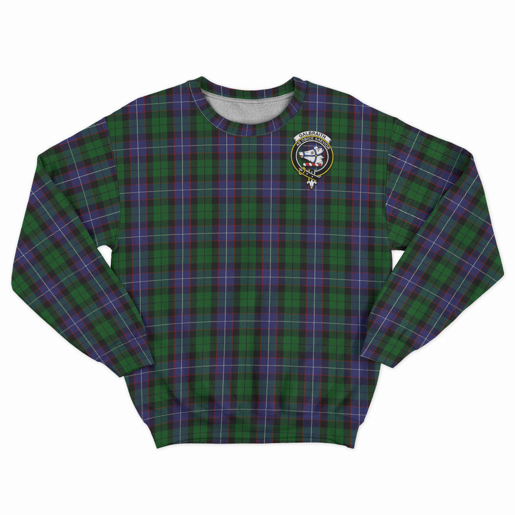 Galbraith Tartan Sweatshirt with Family Crest - Tartan Vibes Clothing