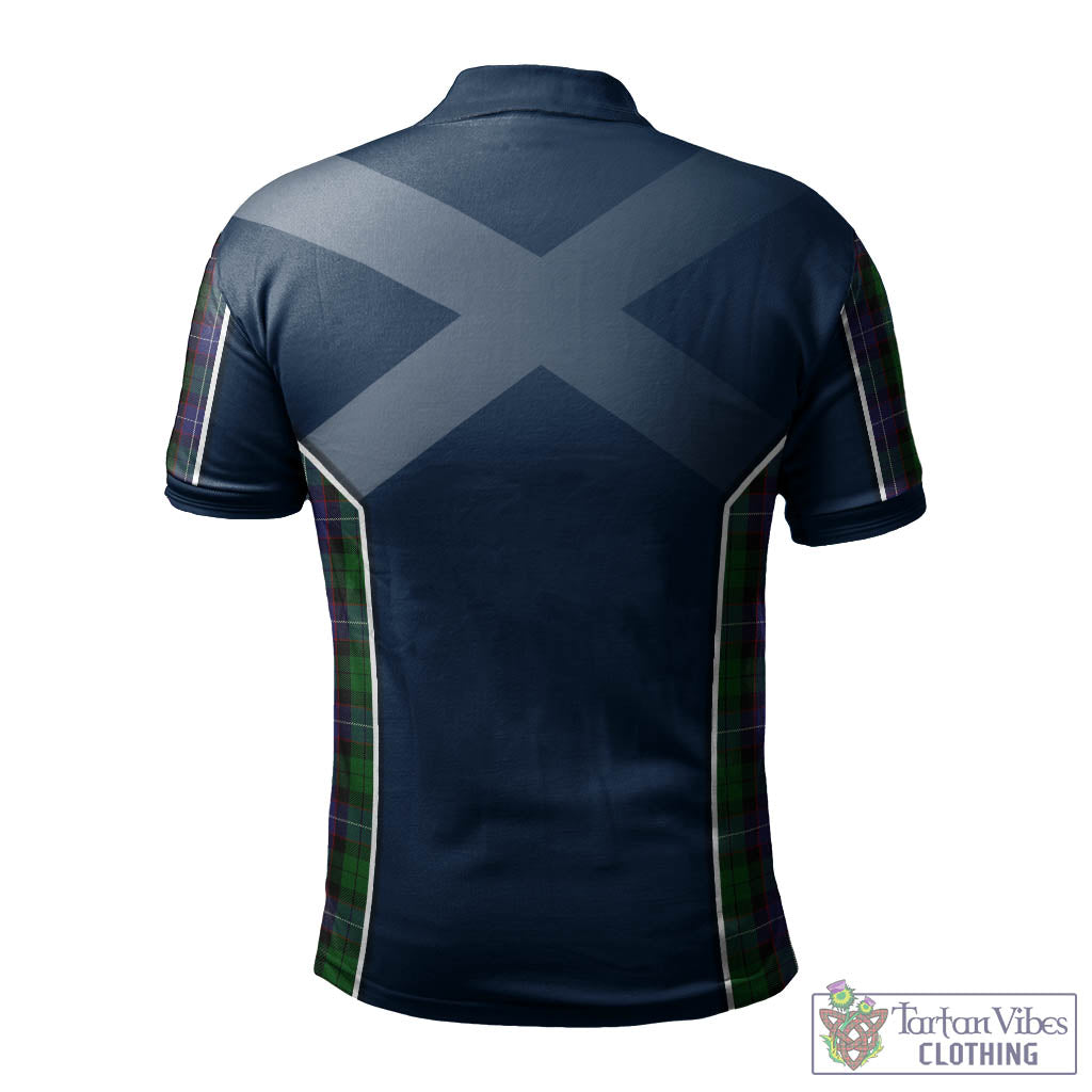 Tartan Vibes Clothing Galbraith Tartan Men's Polo Shirt with Family Crest and Lion Rampant Vibes Sport Style
