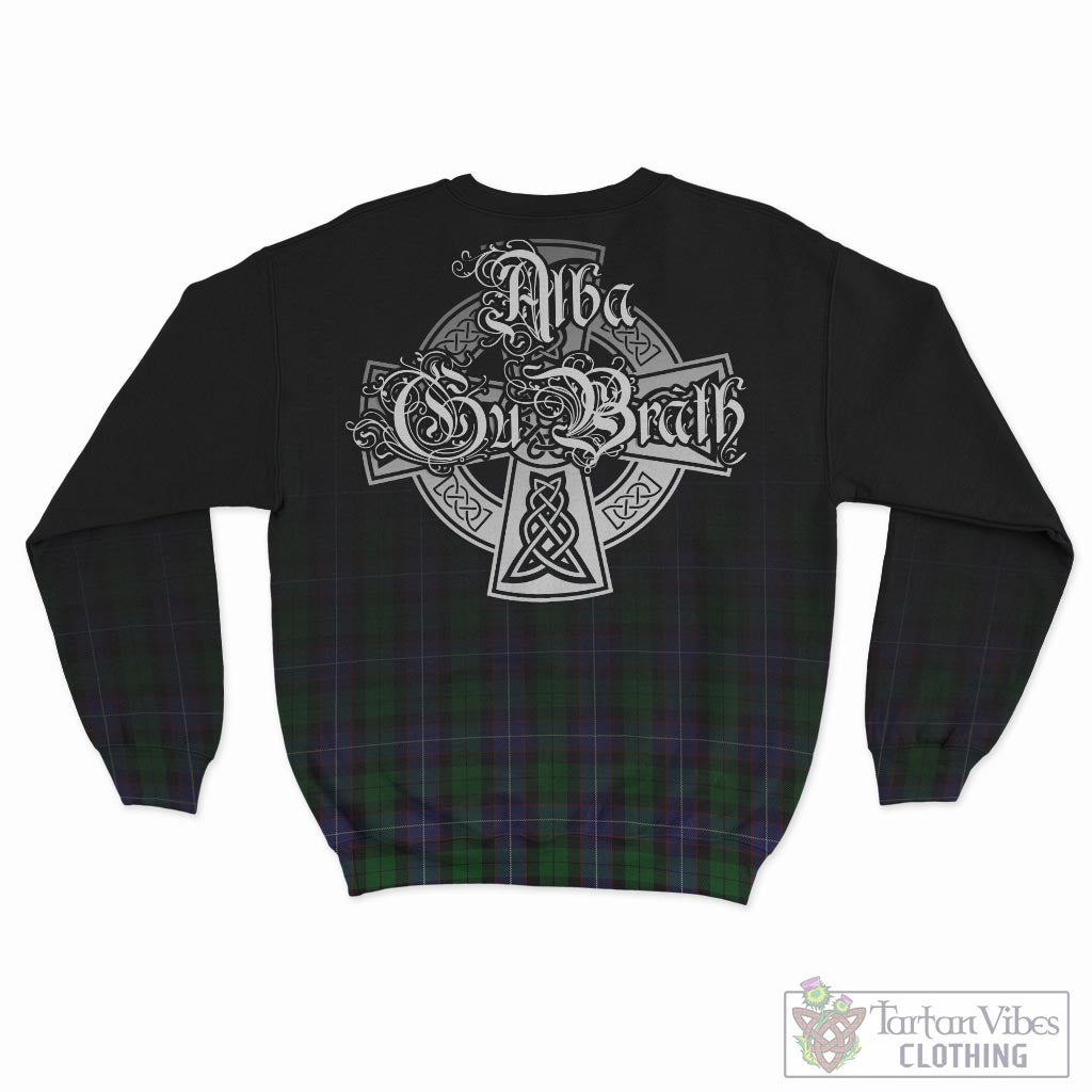 Tartan Vibes Clothing Galbraith Tartan Sweatshirt Featuring Alba Gu Brath Family Crest Celtic Inspired