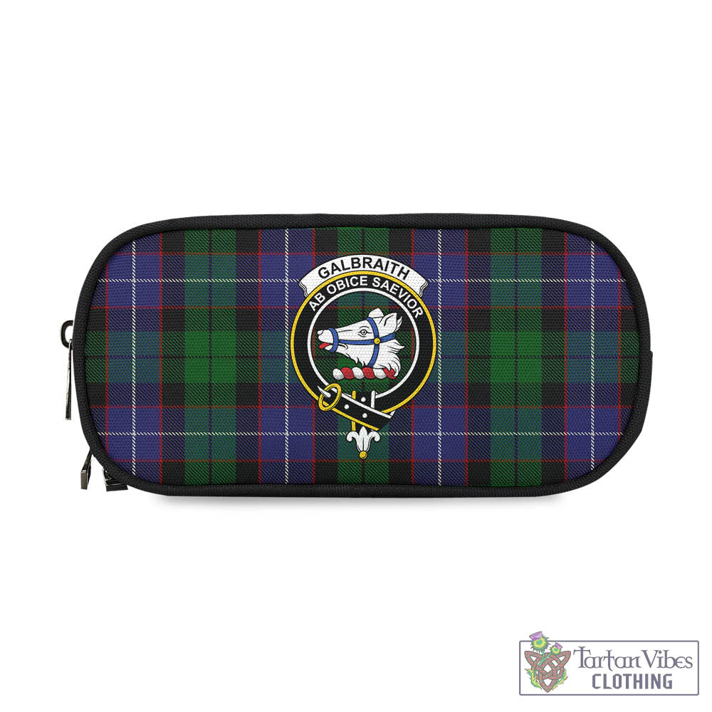 Tartan Vibes Clothing Galbraith Tartan Pen and Pencil Case with Family Crest