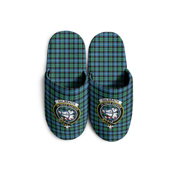 Galbraith Ancient Tartan Home Slippers with Family Crest