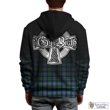 Galbraith Ancient Tartan Hoodie Featuring Alba Gu Brath Family Crest Celtic Inspired