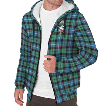 Galbraith Ancient Tartan Sherpa Hoodie with Family Crest