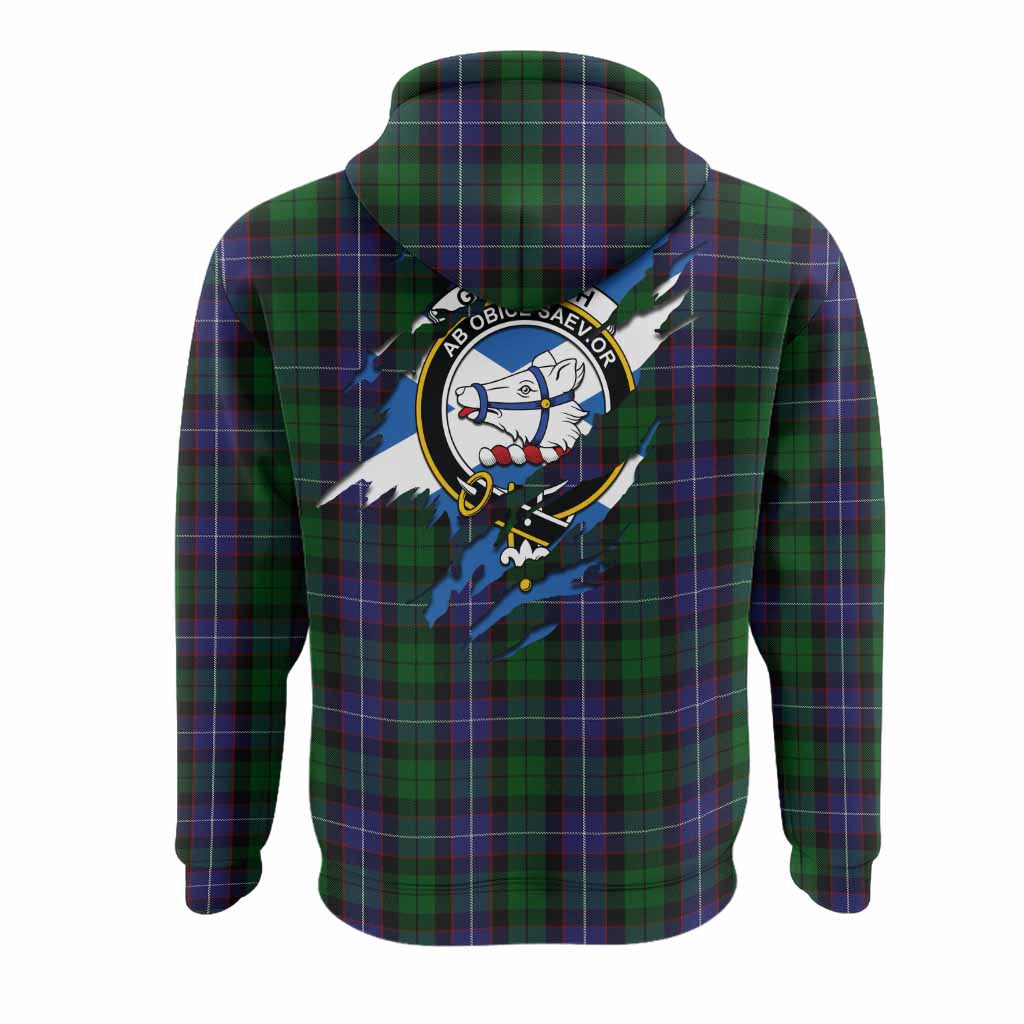 Galbraith Clan Crest In Me Tartan Hoodie Scotland Flag Style