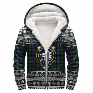 Galbraith Clan Tartan Christmas Fleece Hoodie with Family Crest