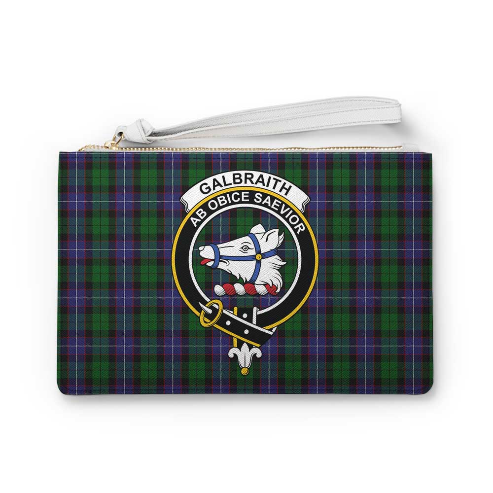 Tartan Vibes Clothing Galbraith Family Crest Tartan Clutch Bag