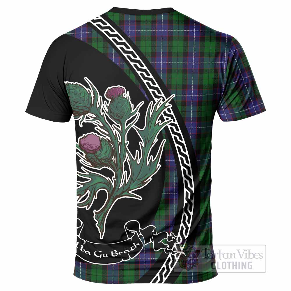 Galbraith Family Crest Tartan T-Shirt Alba Thistle Inspired - Tartan Vibes Clothing