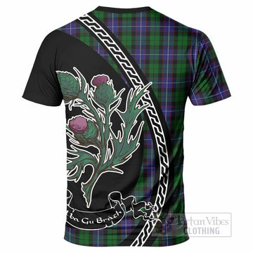Galbraith Family Crest Tartan T-Shirt Alba Thistle Inspired - Tartan Vibes Clothing
