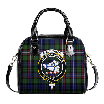 Galbraith Modern Tartan Shoulder Handbags with Family Crest