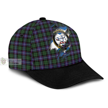 Galbraith Modern Tartan Classic Cap with Family Crest In Me Style
