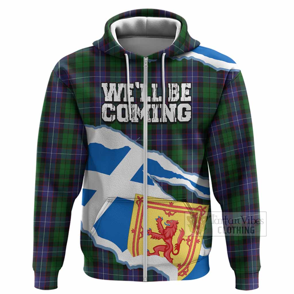 Galbraith Scotland Football Tartan Hoodie We'll Be Coming