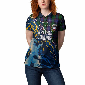 Galbraith Scotland Tartan Women Polo Shirt WC2026 Football - We'll Be Coming