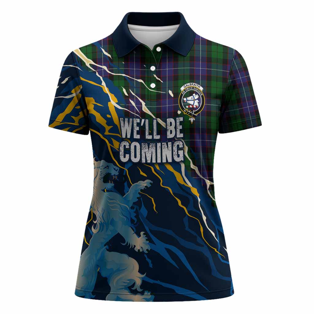 Galbraith Scotland Tartan Women Polo Shirt WC2026 Football - We'll Be Coming