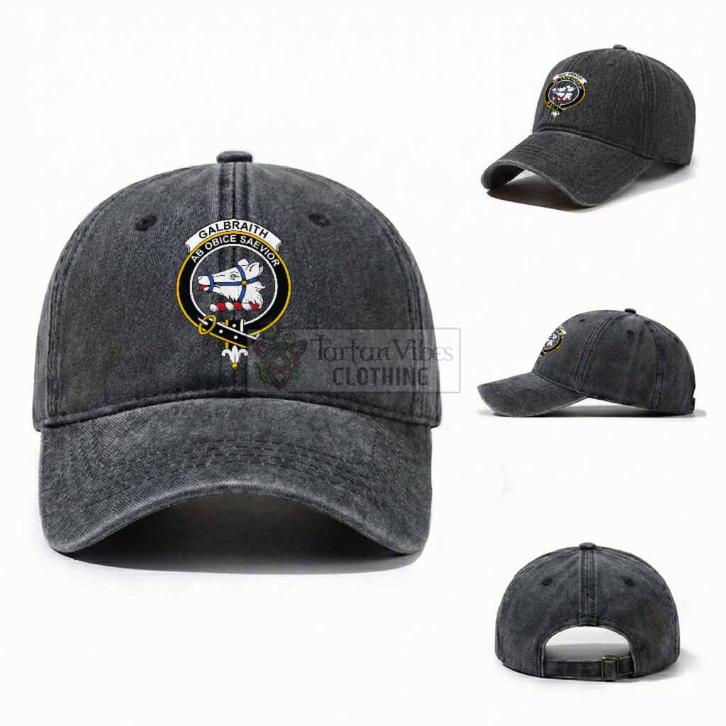 Galbraith Scottish Clan Crest Washed Baseball Cap