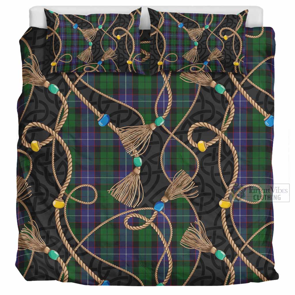 Galbraith Scottish Tartan Twisted Ropes Stylized Bedding Set UK Bedding Set UK Super King 104*94 inch - Tartan Vibes Clothing
