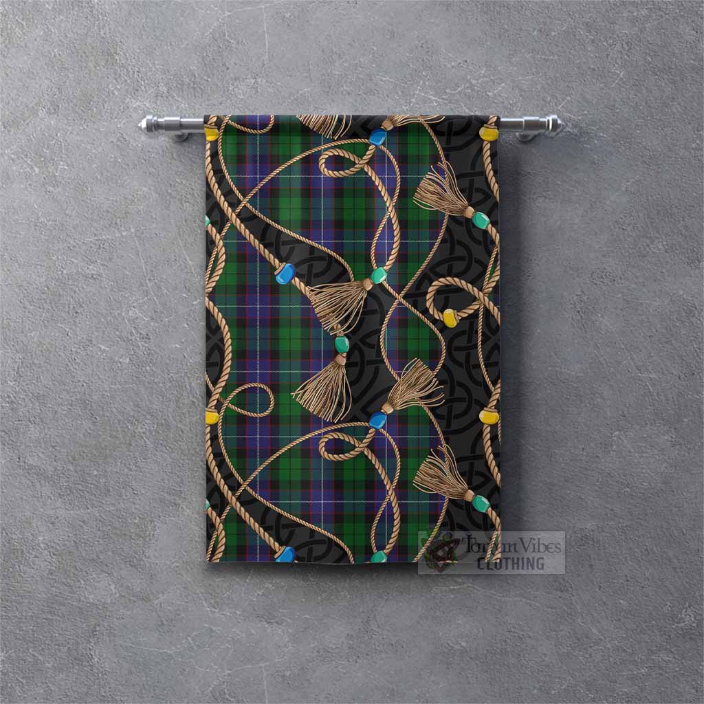 Galbraith Scottish Tartan Twisted Ropes Stylized Gonfalon Rectangle - Tartan Vibes Clothing