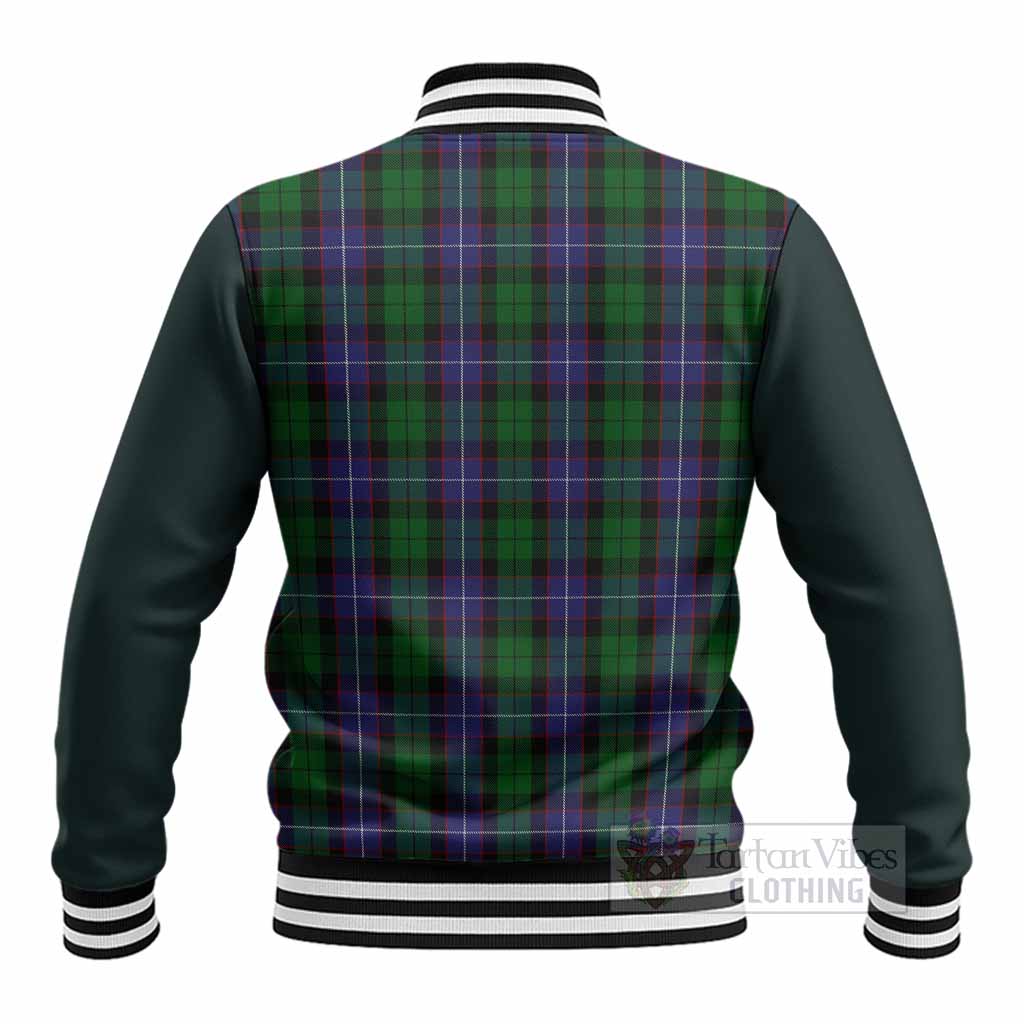 Galbraith Tartan Accent Baseball Jacket with Family Crest