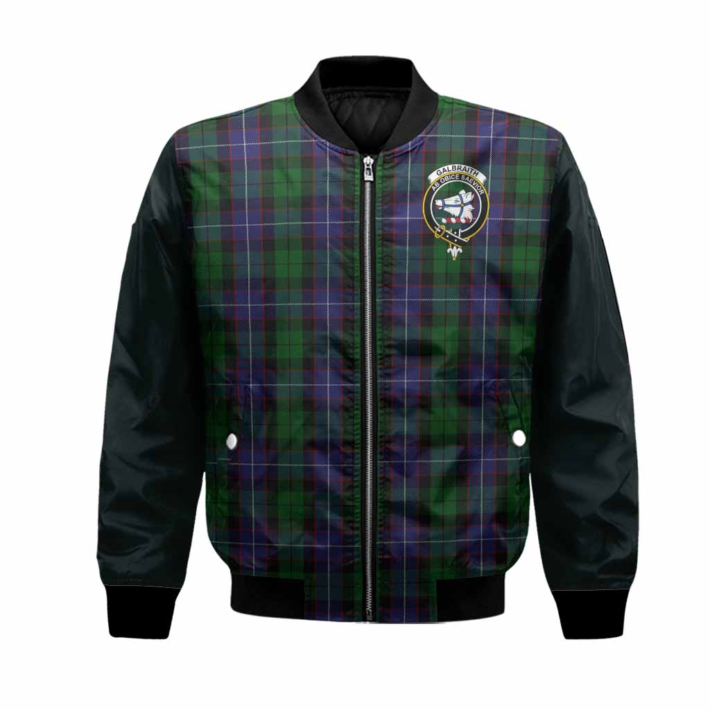 Galbraith Tartan Accent Bomber Jacket with Family Crest