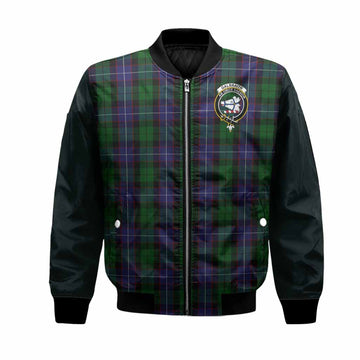Galbraith Tartan Accent Bomber Jacket with Family Crest