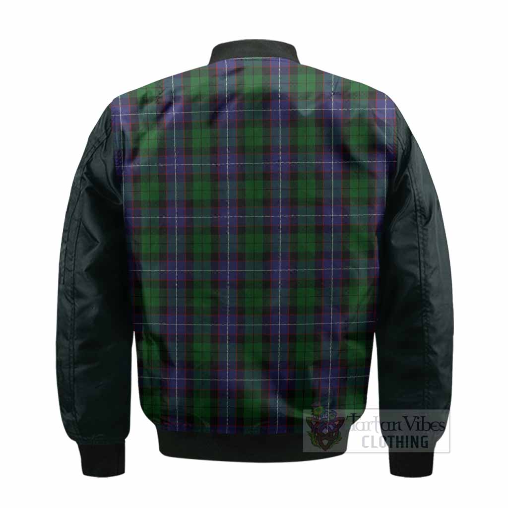 Galbraith Tartan Accent Bomber Jacket with Family Crest