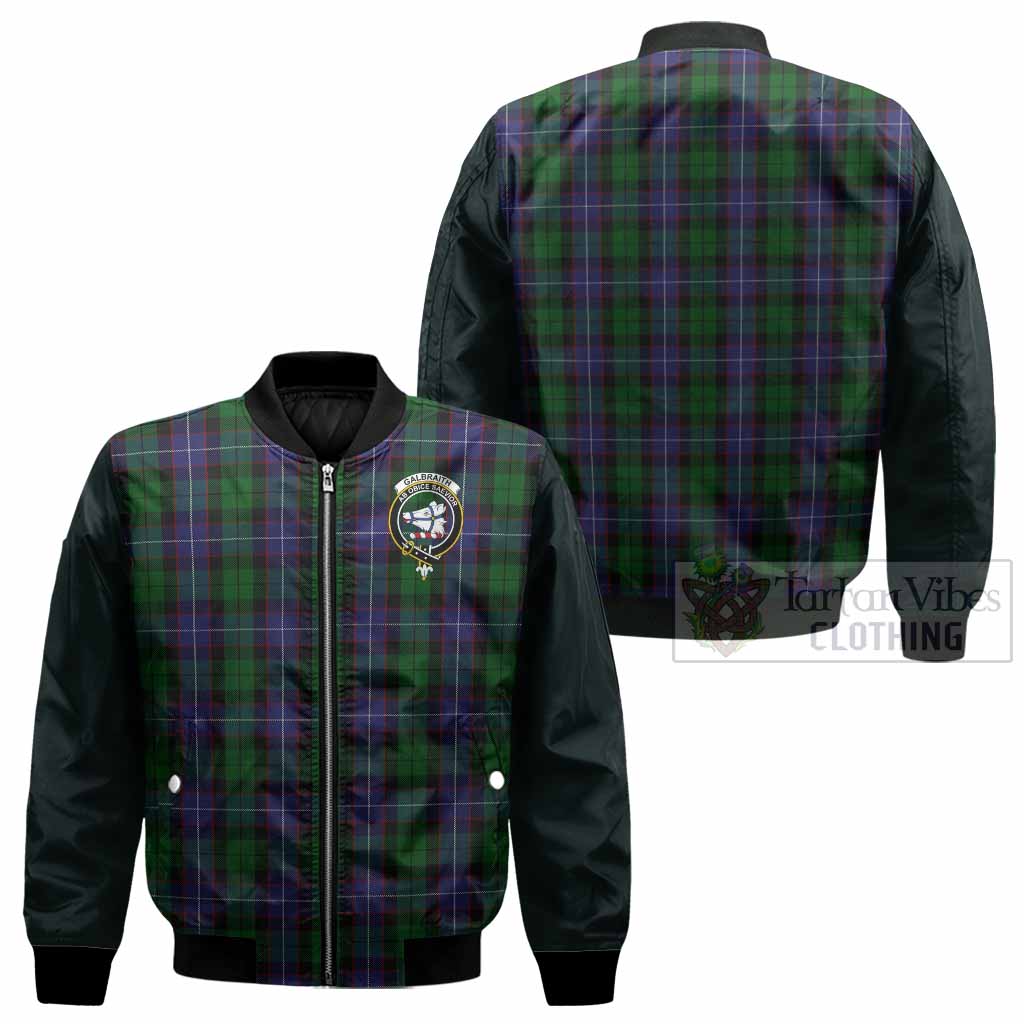 Galbraith Tartan Accent Bomber Jacket with Family Crest
