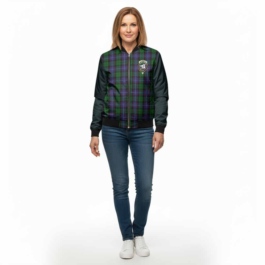 Galbraith Tartan Accent Bomber Jacket with Family Crest