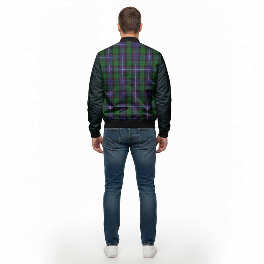 Galbraith Tartan Accent Bomber Jacket with Family Crest