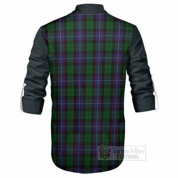 Galbraith Tartan Accent Ghillie Shirt with Family Crest