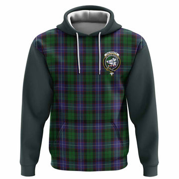 Galbraith Tartan Accent Hoodie with Family Crest