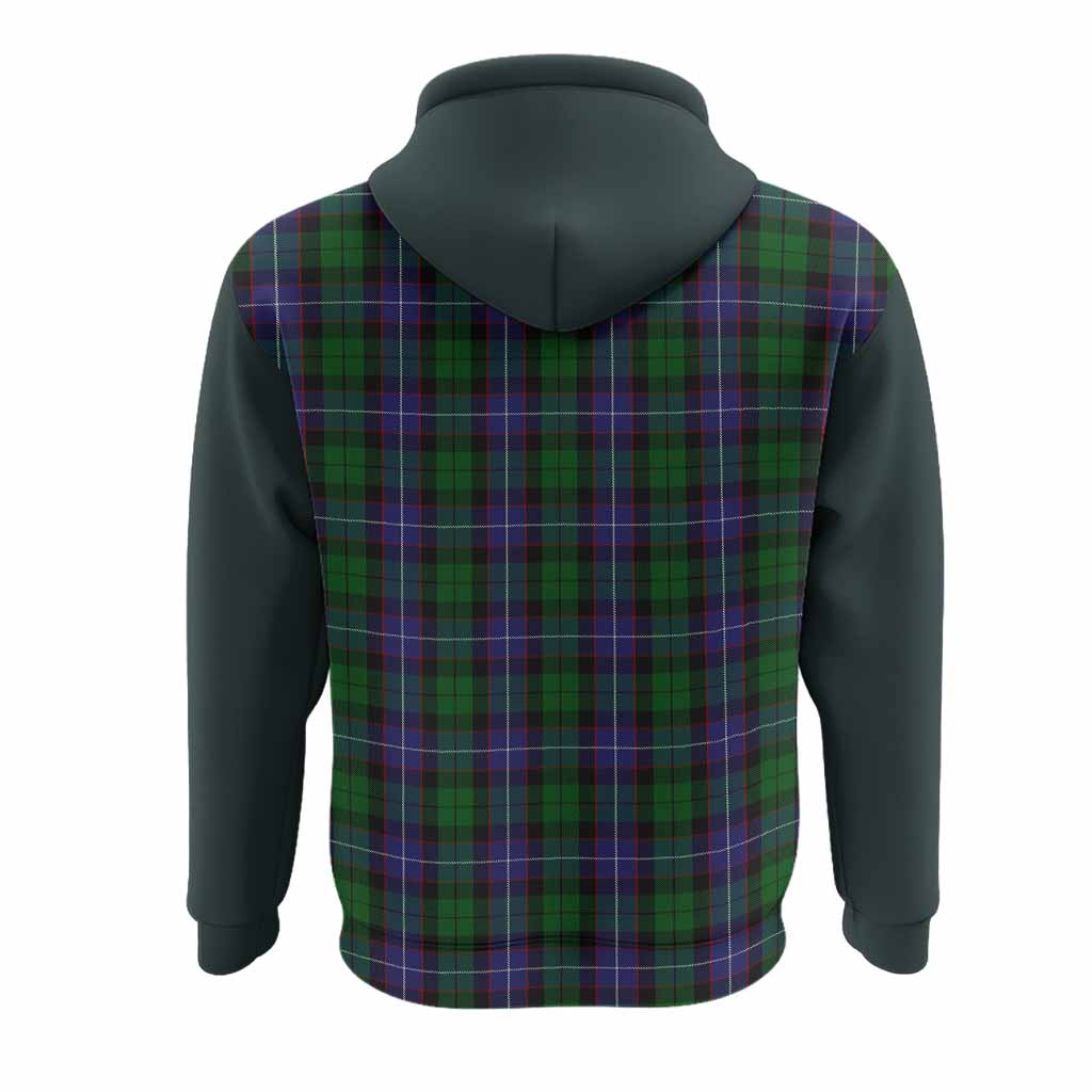 Galbraith Tartan Accent Hoodie with Family Crest