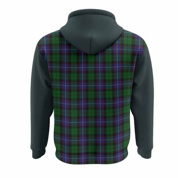 Galbraith Tartan Accent Hoodie with Family Crest