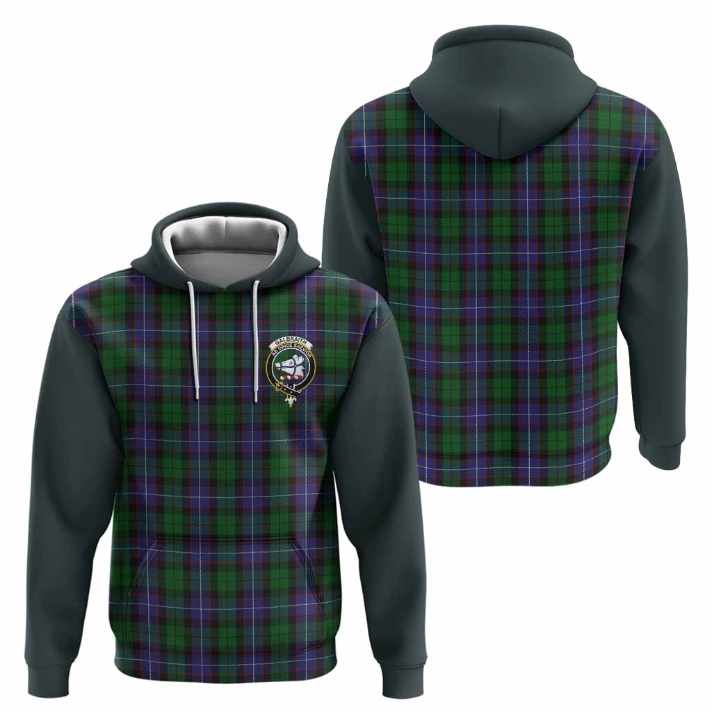 Galbraith Tartan Accent Hoodie with Family Crest