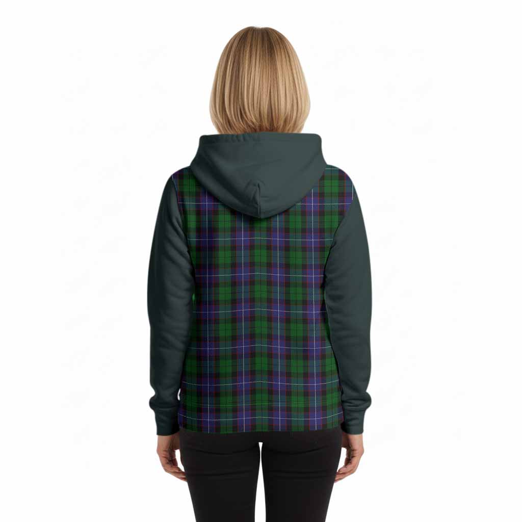 Galbraith Tartan Accent Hoodie with Family Crest